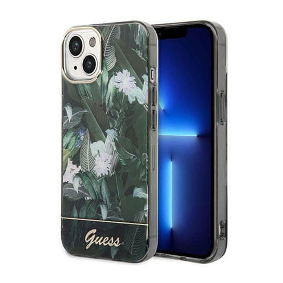 Guess Guess Jungle Case - Ohišje za iPhone 14 (zeleno)