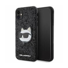 Karl Lagerfeld Karl Lagerfeld NFT Glitter Choupette Patch - etui za iPhone 11 (črno)