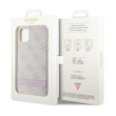 Guess Guess 4G Printed Stripe - Ohišje za iPhone 11 / iPhone XR (roza)