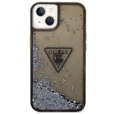 Guess Guess Liquid Glitter Triangle Logo Case - Ohišje za iPhone 14 (črno)