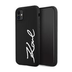 Karl Lagerfeld Karl Lagerfeld Silicone Signature - ohišje za iPhone 11 (črno)