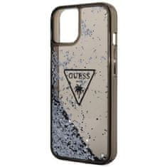 Guess Guess Liquid Glitter Triangle Logo Case - Ohišje za iPhone 14 (črno)