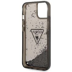 Guess Guess Liquid Glitter Triangle Logo Case - Ohišje za iPhone 14 (črno)