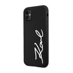 Karl Lagerfeld Karl Lagerfeld Silicone Signature - ohišje za iPhone 11 (črno)