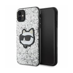 Karl Lagerfeld Karl Lagerfeld NFT Glitter Choupette Patch - ovitek za iPhone 11 (srebrn)