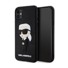 Karl Lagerfeld Karl Lagerfeld 3D gumijasto ohišje NFT Ikonik - ohišje za iPhone 11 (črno)