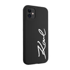 Karl Lagerfeld Karl Lagerfeld Silicone Signature - ohišje za iPhone 11 (črno)