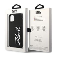 Karl Lagerfeld Karl Lagerfeld Silicone Signature - ohišje za iPhone 11 (črno)