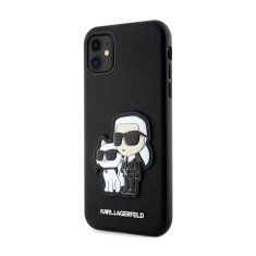 Karl Lagerfeld Karl Lagerfeld NFT Saffiano Karl &amp; Choupette - etui za iPhone 11 (črno)