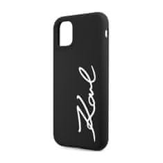 Karl Lagerfeld Karl Lagerfeld Silicone Signature - ohišje za iPhone 11 (črno)