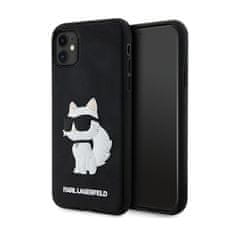 Karl Lagerfeld Karl Lagerfeld 3D gumijasto ohišje NFT Choupette - ohišje za iPhone 11 (črno)