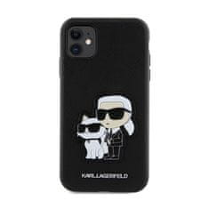 Karl Lagerfeld Karl Lagerfeld NFT Saffiano Karl &amp; Choupette - etui za iPhone 11 (črno)