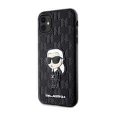 Karl Lagerfeld Karl Lagerfeld NFT Saffiano Monogram Ikonik - etui za iPhone 11 (črno)