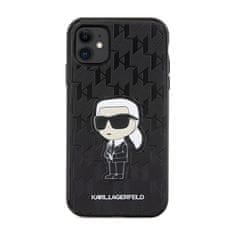 Karl Lagerfeld Karl Lagerfeld NFT Saffiano Monogram Ikonik - etui za iPhone 11 (črno)