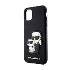 Karl Lagerfeld Karl Lagerfeld NFT Saffiano Karl &amp; Choupette - etui za iPhone 11 (črno)