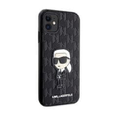 Karl Lagerfeld Karl Lagerfeld NFT Saffiano Monogram Ikonik - etui za iPhone 11 (črno)