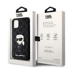 Karl Lagerfeld Karl Lagerfeld NFT Saffiano Monogram Ikonik - etui za iPhone 11 (črno)