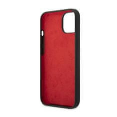 Ferrari Silikonski kovinski logotip Ferrari - ohišje za iPhone 14 Plus (črno)