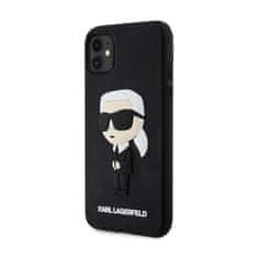 Karl Lagerfeld Karl Lagerfeld 3D gumijasto ohišje NFT Ikonik - ohišje za iPhone 11 (črno)