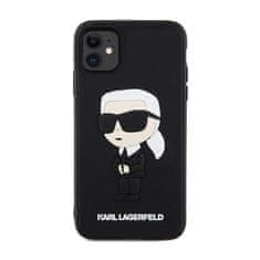 Karl Lagerfeld Karl Lagerfeld 3D gumijasto ohišje NFT Ikonik - ohišje za iPhone 11 (črno)