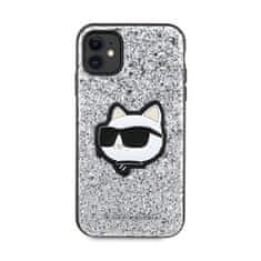 Karl Lagerfeld Karl Lagerfeld NFT Glitter Choupette Patch - ovitek za iPhone 11 (srebrn)