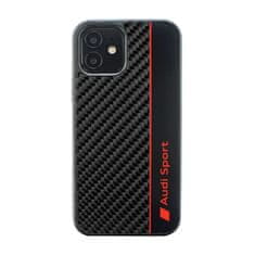 Audi Audi Carbon Fiber Stripe - Ohišje za iPhone 12 / iPhone 12 Pro (črno)