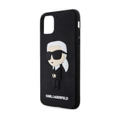 Karl Lagerfeld Karl Lagerfeld 3D gumijasto ohišje NFT Ikonik - ohišje za iPhone 11 (črno)