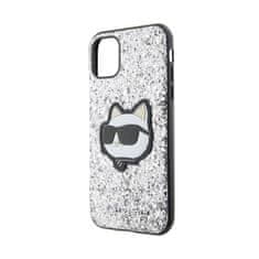 Karl Lagerfeld Karl Lagerfeld NFT Glitter Choupette Patch - ovitek za iPhone 11 (srebrn)