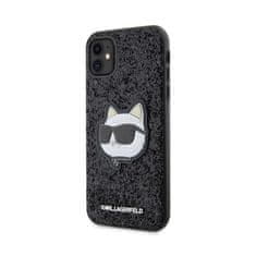 Karl Lagerfeld Karl Lagerfeld NFT Glitter Choupette Patch - etui za iPhone 11 (črno)