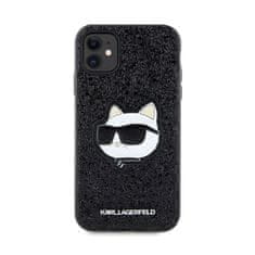 Karl Lagerfeld Karl Lagerfeld NFT Glitter Choupette Patch - etui za iPhone 11 (črno)