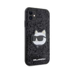 Karl Lagerfeld Karl Lagerfeld NFT Glitter Choupette Patch - etui za iPhone 11 (črno)