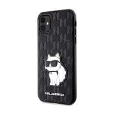 Karl Lagerfeld Karl Lagerfeld NFT Saffiano Monogram Choupette - etui za iPhone 11 (črno)