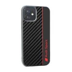 Audi Audi Carbon Fiber Stripe - Ohišje za iPhone 12 / iPhone 12 Pro (črno)