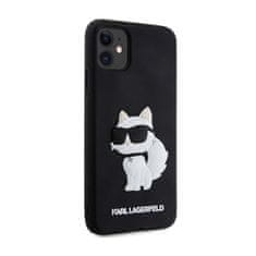 Karl Lagerfeld Karl Lagerfeld 3D gumijasto ohišje NFT Choupette - ohišje za iPhone 11 (črno)