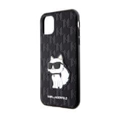 Karl Lagerfeld Karl Lagerfeld NFT Saffiano Monogram Choupette - etui za iPhone 11 (črno)