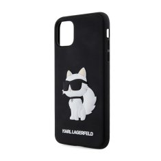 Karl Lagerfeld Karl Lagerfeld 3D gumijasto ohišje NFT Choupette - ohišje za iPhone 11 (črno)