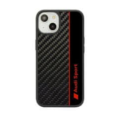 Audi Audi Carbon Fiber Stripe - Ohišje za iPhone 14 (črno)