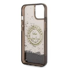 Karl Lagerfeld Karl Lagerfeld Liquid Glitter Round RSG Logo Case - ohišje za iPhone 14 (črno)