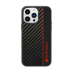 Audi Audi Carbon Fiber Stripe - Ohišje za iPhone 14 Pro (črno)