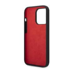 Ferrari Silikonski kovinski logotip Ferrari - ohišje za iPhone 14 Pro (črno)