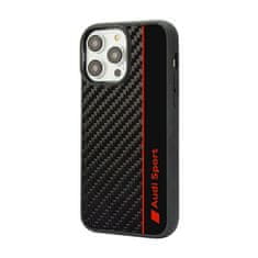 Audi Audi Carbon Fiber Stripe - Ohišje za iPhone 14 Pro (črno)