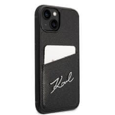 Karl Lagerfeld Karl Lagerfeld Signature Logo Cardslot - Ohišje za iPhone 14 Plus (črno)