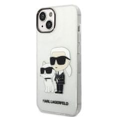 Karl Lagerfeld Karl Lagerfeld IML Glitter NFT Karl &amp; Choupette - Ohišje za iPhone 14 Plus (prozorno)