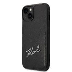 Karl Lagerfeld Karl Lagerfeld Signature Logo Cardslot - ohišje za iPhone 14 (črno)