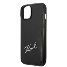 Karl Lagerfeld Karl Lagerfeld Signature Logo Cardslot - ohišje za iPhone 14 (črno)