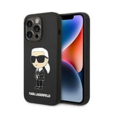 Karl Lagerfeld Karl Lagerfeld Silikonski etui NFT Ikonik - iPhone 14 Pro (črn)