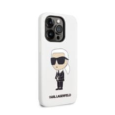 Karl Lagerfeld Karl Lagerfeld Silikonsko ohišje NFT Ikonik - iPhone 14 Pro Max (belo)