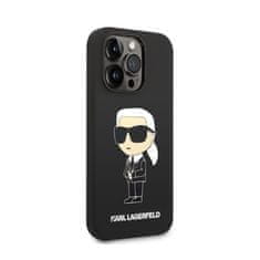 Karl Lagerfeld Karl Lagerfeld Silikonski etui NFT Ikonik - iPhone 14 Pro (črn)