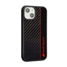 Audi Audi Carbon Fiber Stripe - Ohišje za iPhone 14 (črno)