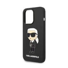 Karl Lagerfeld Karl Lagerfeld Silikonski etui NFT Ikonik - iPhone 14 Pro (črn)